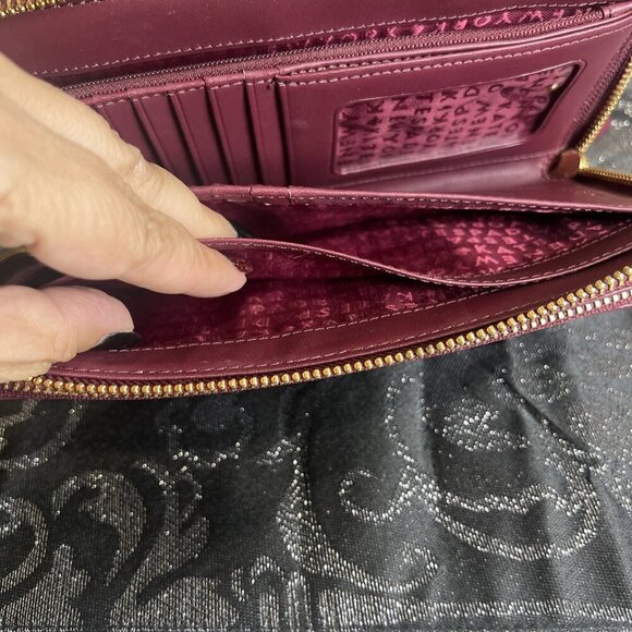 Kate Spade NY Cherry Large Double Zipper Leather Wallet - Picture 5 of 10